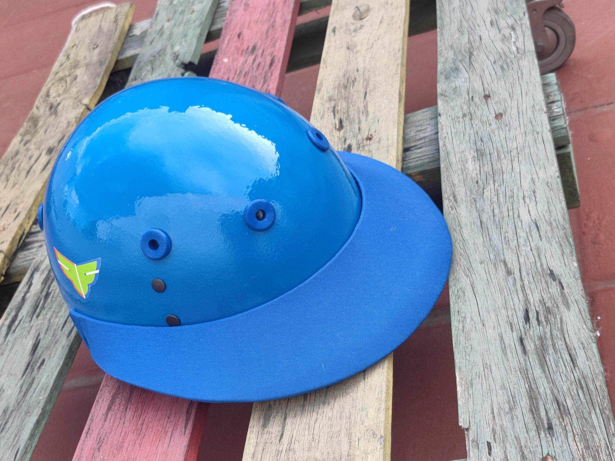 Foto de casco Falcon Polo Fenix color azul